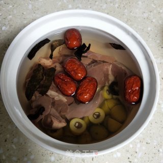 Stewed Pork Heart Soup with Olive Tangerine Peel recipe