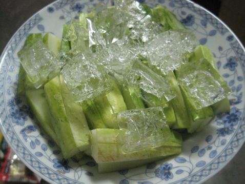 Chilled Cucumber Strips recipe