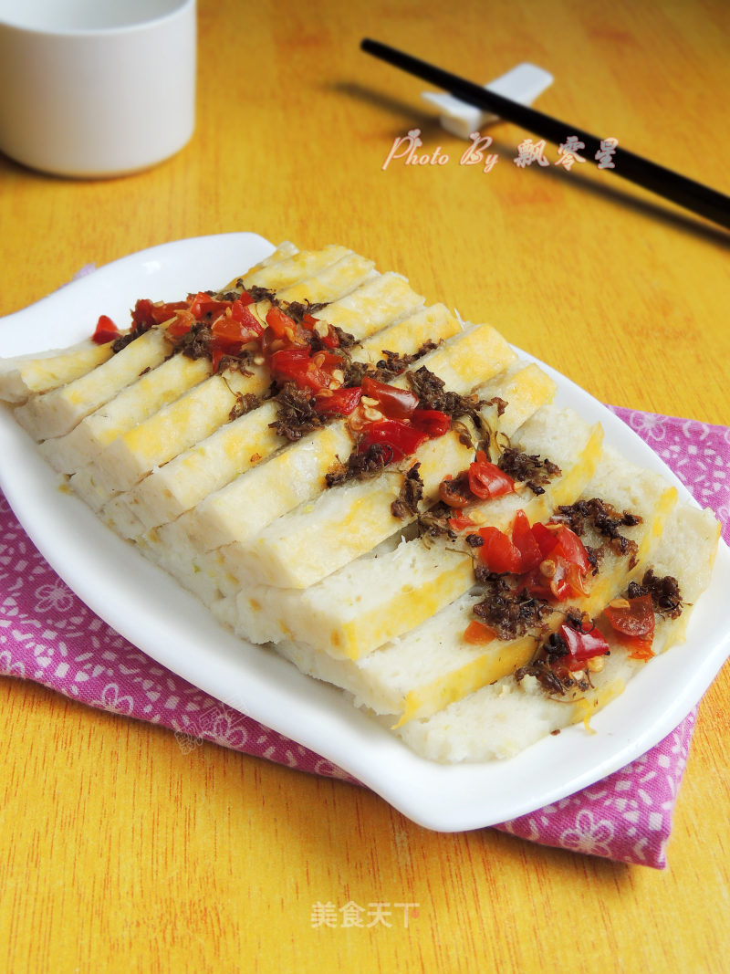 Steamed Fish Cake with Chopped Pepper recipe