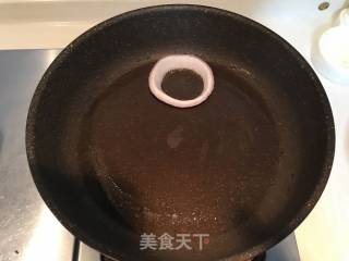 Sweet and Sour Egg with Onion Rings recipe