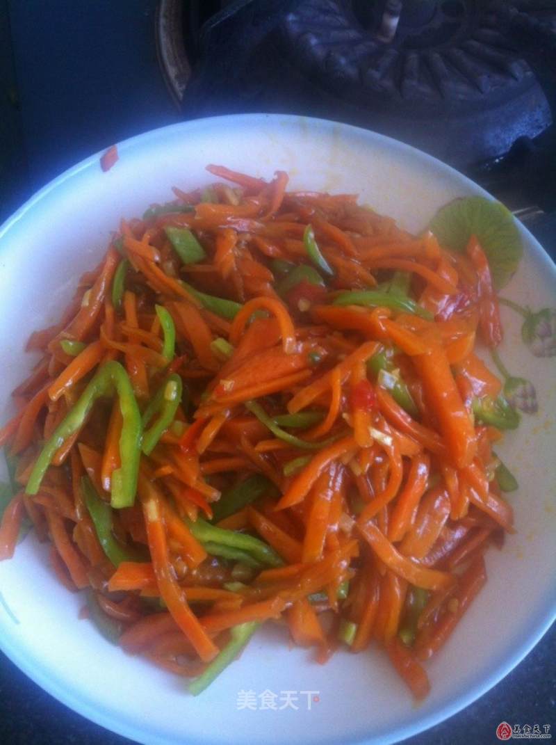 Sweet and Sour Carrots Served with Rice recipe