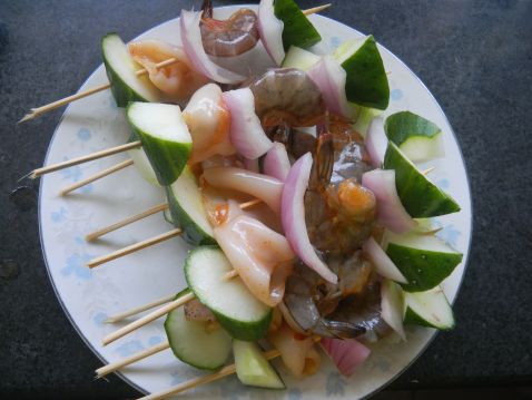 Seafood Skewers recipe