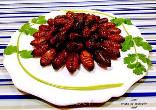 Stir-fried Silkworm Chrysalis with Garlic Chili Sauce recipe