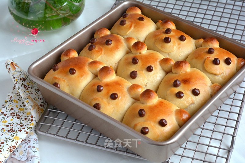 #柏翠大赛#yam Cheese Bear Squeeze Bag recipe