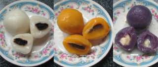 Three-color Glutinous Rice Balls recipe