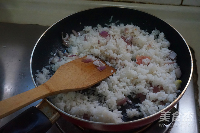 Fried Rice with Bacon and Egg recipe