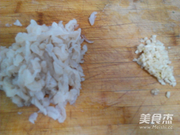 Jellyfish Skin Mixed with Melon Shreds recipe