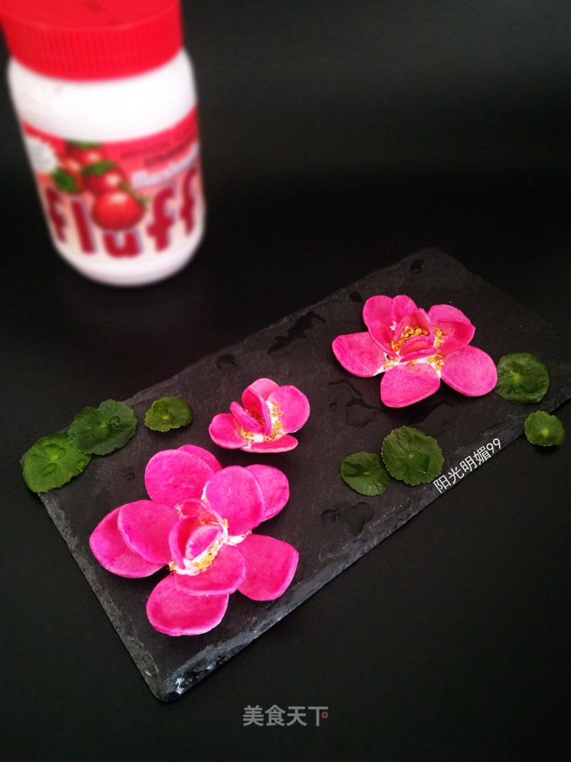 Fluff Marshmallow Water Hibiscus Biscuits recipe
