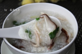 Mushroom Chicken Congee recipe