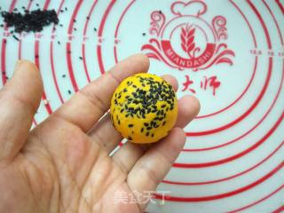 Pumpkin Glutinous Rice Cheese Heart Ball recipe