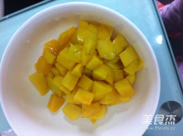 Mango Black Glutinous Rice Sweet and Sweet recipe