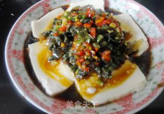 [songhua Egg Mixed Tofu] recipe