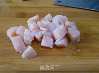 Fried Diced Chicken with Pleurotus Eryngii recipe