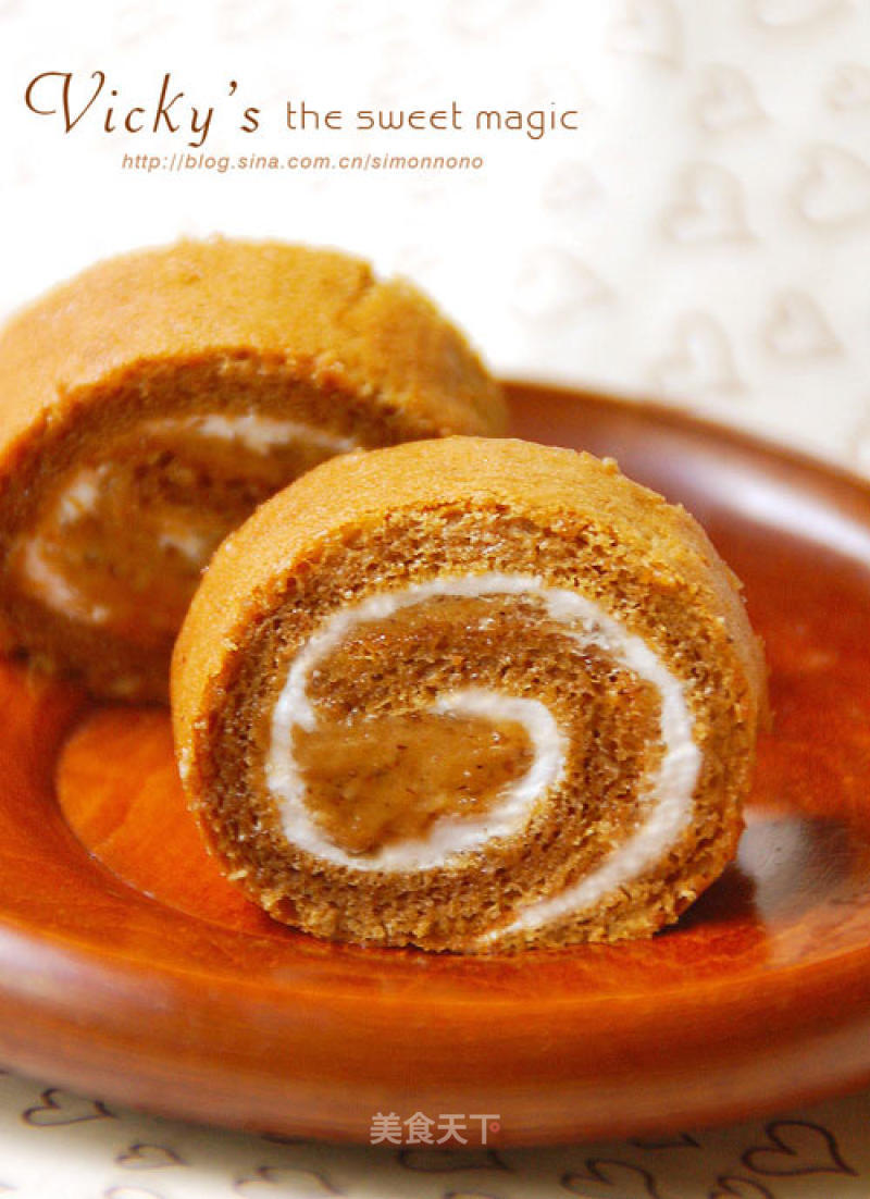 Coffee Sponge Cake Roll recipe