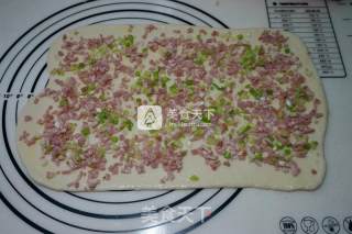 #aca烤明星大赛#bacon Scallion Cheese Roll recipe