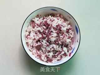 Red Cabbage and Pork Floss Rice Ball recipe