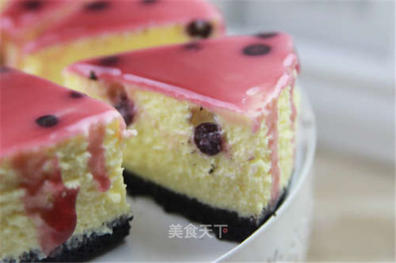 [tomato Recipe] Blueberry Cheesecake-delicious Blueberry Cheese is Invincible recipe