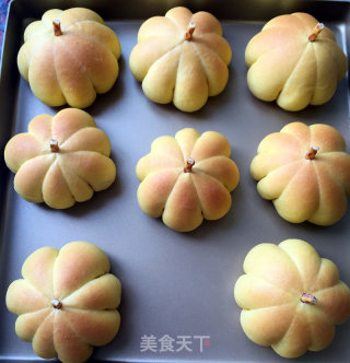 Pumpkin Bread with Red Bean Paste recipe