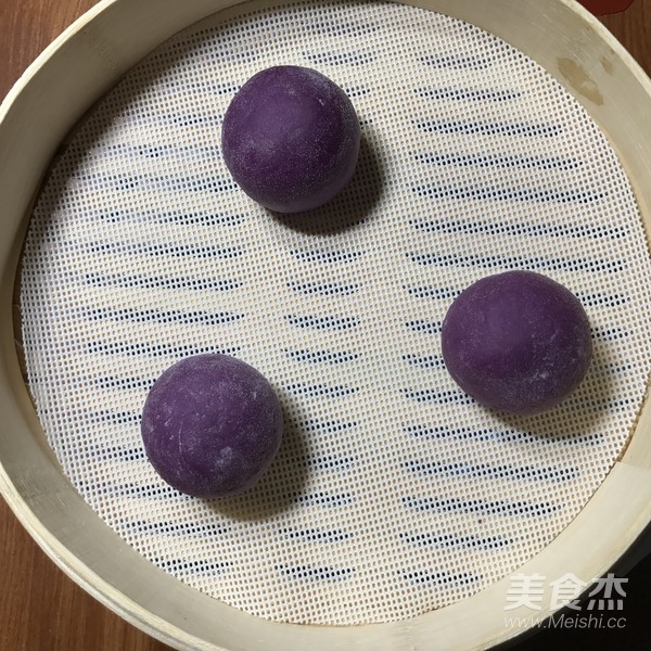 Purple Sweet Potato Mantou recipe