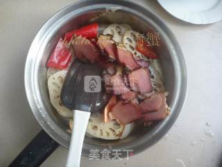 Bacon Lotus Root Slices recipe