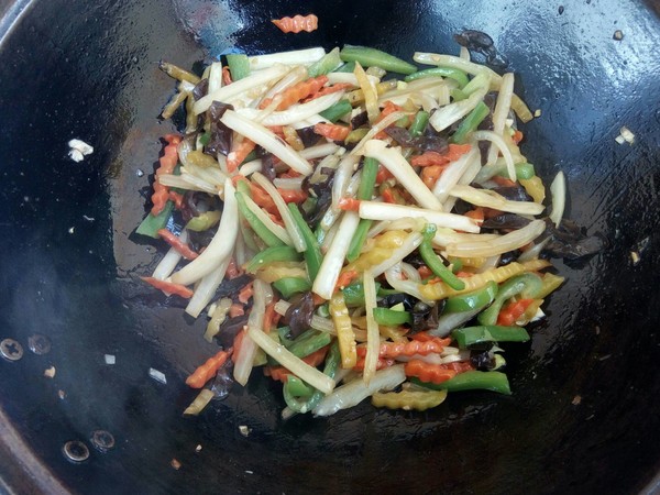 Vegetarian Fried Carrot and Cabbage in Oyster Sauce recipe