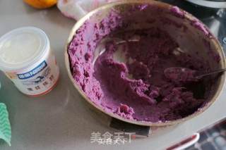 Banana Purple Sweet Potato Sticky Rice Cake recipe