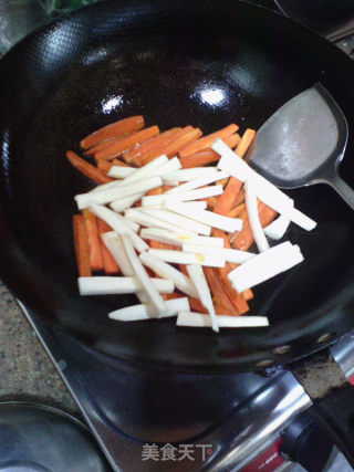 Three-color Stir-fry recipe