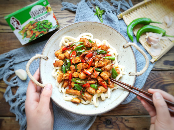 Double Pepper Chicken Noodles recipe