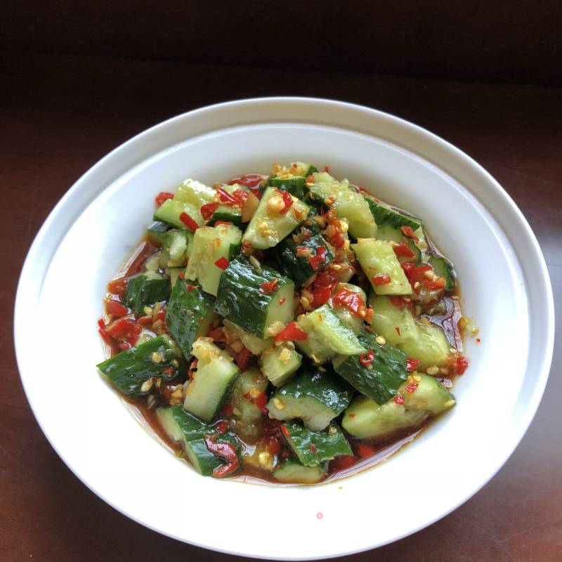 Sour and Spicy Appetizing Cucumber recipe