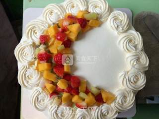 Fruit Birthday Cake recipe