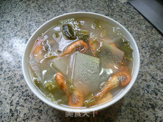 Pickled Vegetables, River Shrimp and Winter Melon Soup recipe