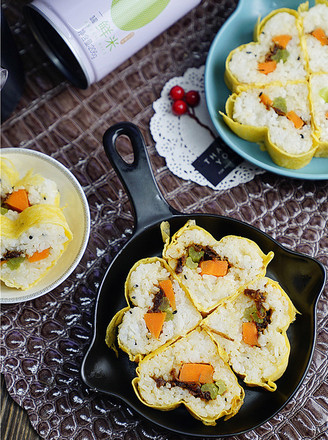Seasonal Vegetables and Fresh Rice Sushi recipe