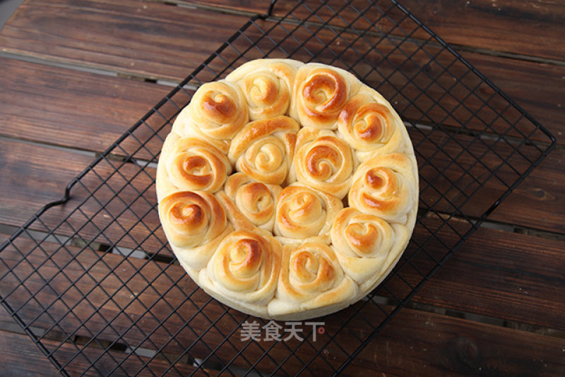 Romance and Delicious Rose Flower Bread recipe