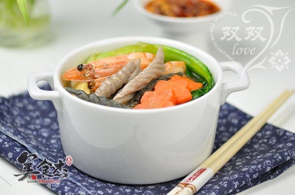 Shrimp Multigrain Noodle Fish Soup recipe