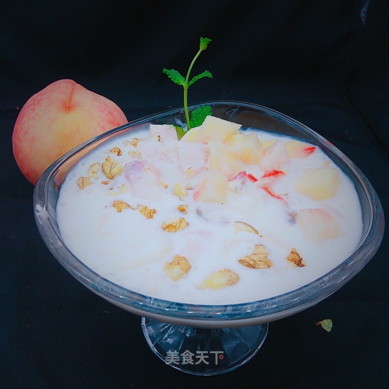 Peach Walnut Yogurt recipe