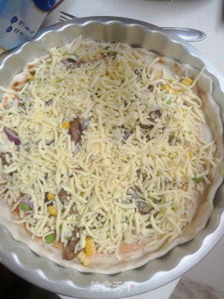 Corn Beef Pizza recipe