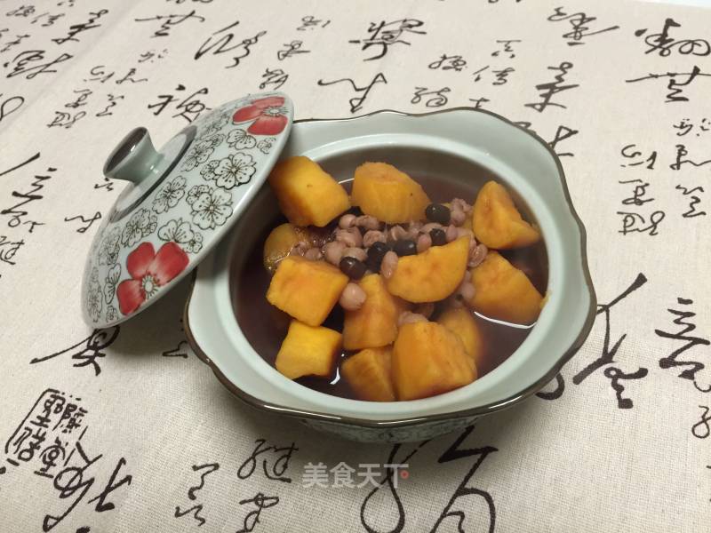 Red Bean, Barley, Sweet Potato Congee recipe