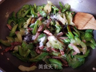 Char Siew and Stir-fried Bitter Gourd recipe