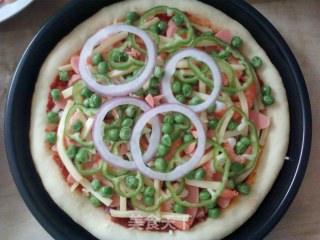 Shrimp and Ham Pizza recipe