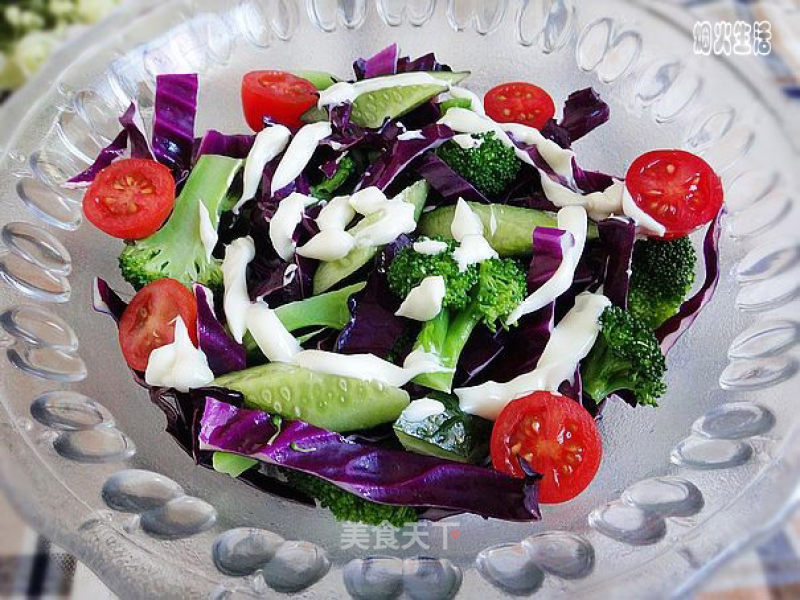 Purple Cabbage Vegetable Salad