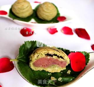 #aca烤明星大赛# Matcha Rose Cherry Crisp recipe