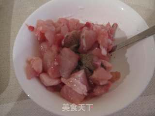 Diced Chicken with Peppers and Mushrooms recipe
