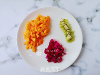 Colorful Mango Milkshake recipe