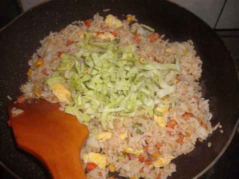 Mixed Vegetable Egg Fried Rice recipe