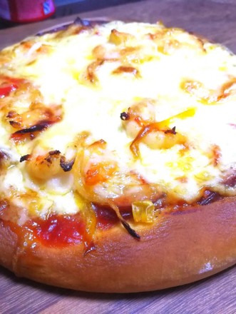 Shrimp and Red Intestine Pizza