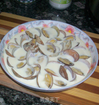 Steamed Egg with Clams recipe
