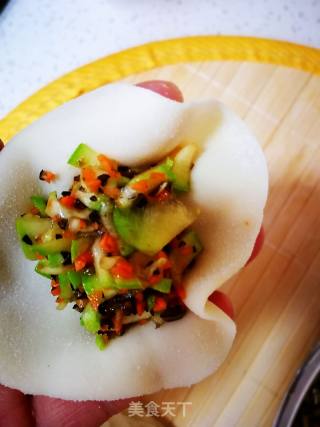 "cerape and Vegetable Dumplings" recipe