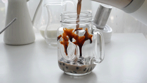Dirty Milk Cap Iced Milk Tea recipe
