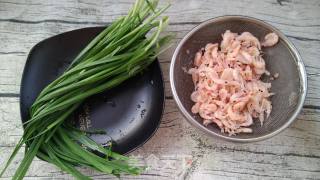 快手懒人饭#stir-fried Antarctic Krill with Leek recipe