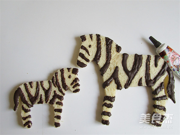 Afternoon Snack Zebra Toast Slices recipe